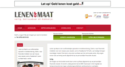 Desktop Screenshot of lenenopmaat.nl