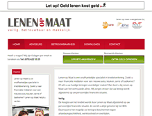 Tablet Screenshot of lenenopmaat.nl